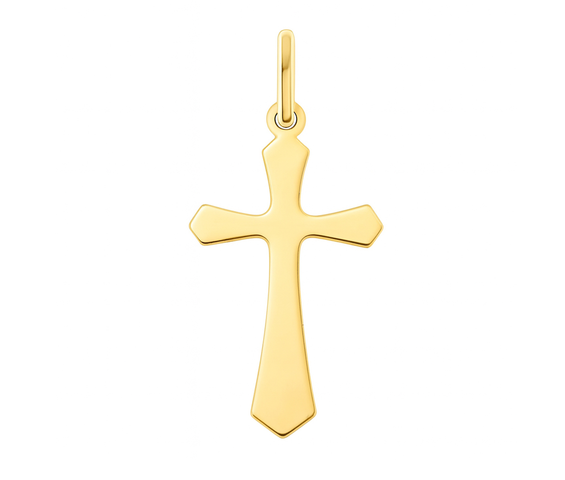 PENDENTIF CROIX UNIE EN OR JAUNE - MB CROIX70 - BIJOUX D'IMPORTATION