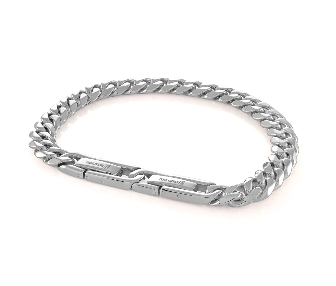 BRACELET EN ACIER MAILLE GOURMETTE - IG SMB331 - ITALGEM
