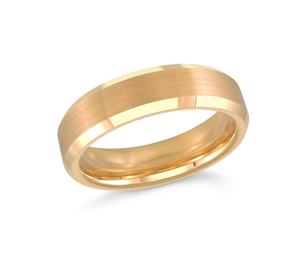 JONC EN TUNGSTÈNE/PVD OR CONFORT FIT - ML TG034 - MALO 