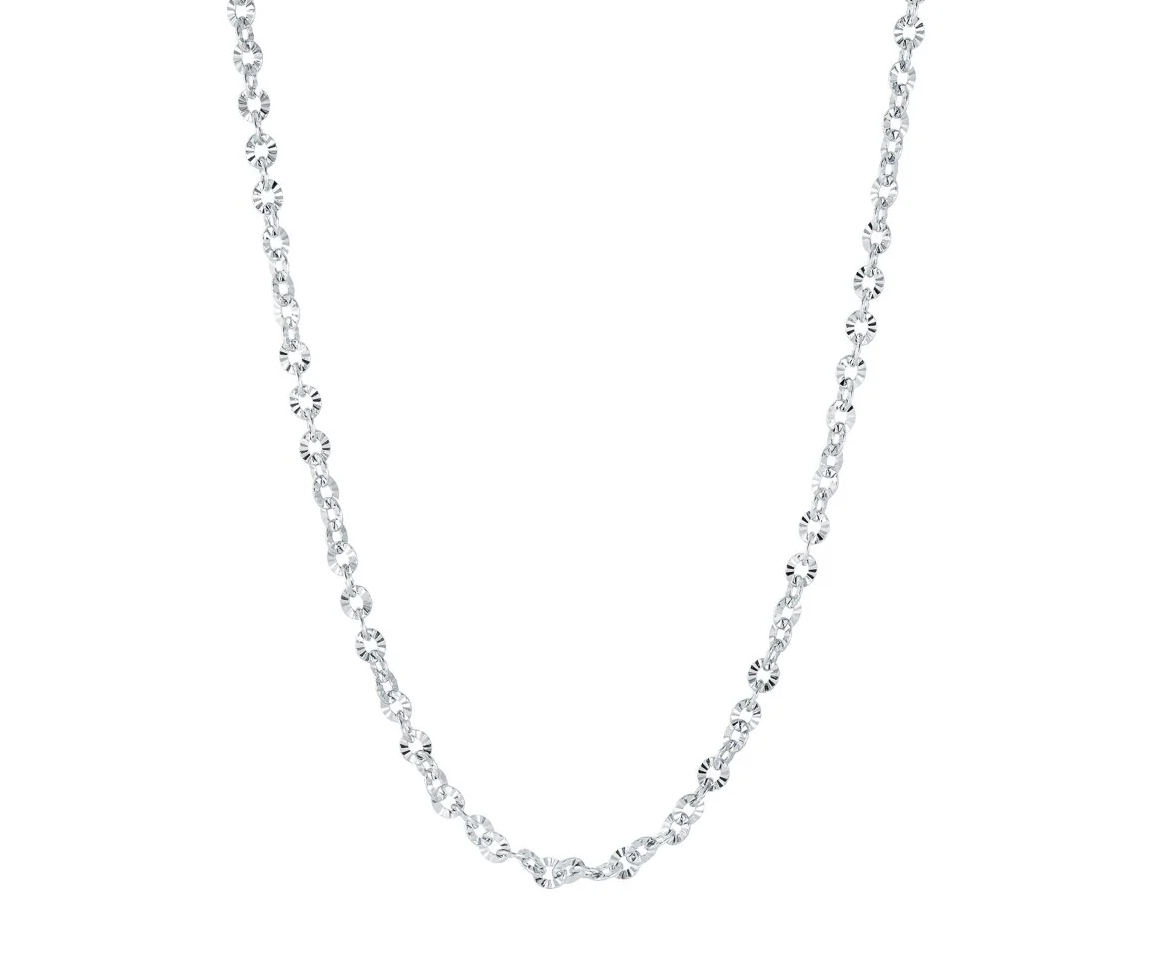 CHAINE EN ACIER À MAILLE ROLO TAILLÉE DIAMANT - IG LC5/20 - VELORIA