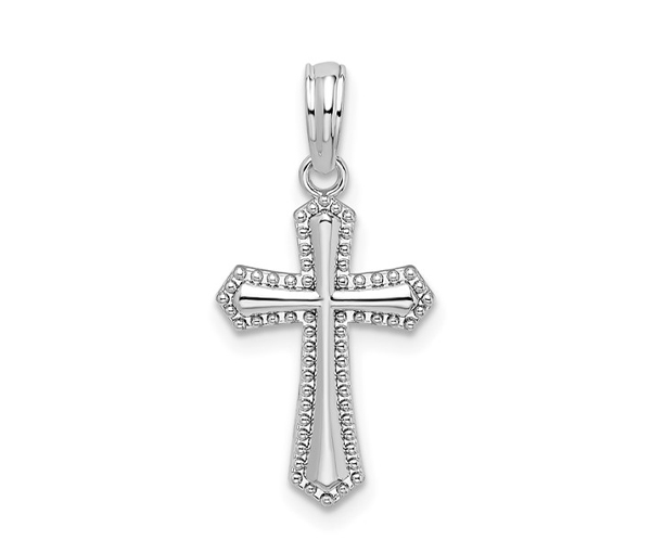 PENDENTIF CROIX EN ARGENT - QG QC10350 - IMPORTATION