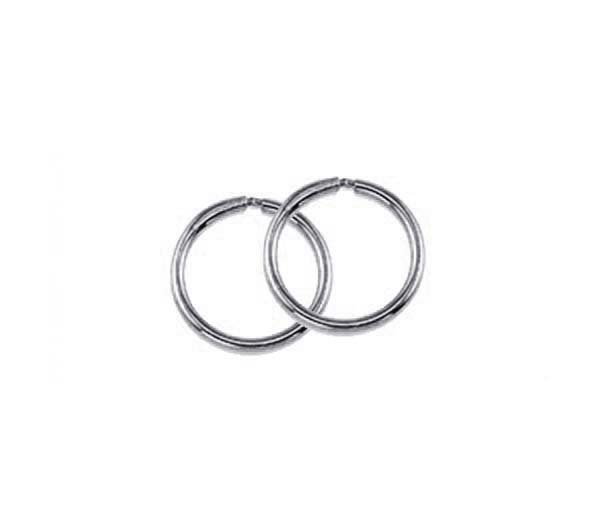 BOUCLES DORMEUSES 10K BLANC - SY 1179 - BIJOUX D'IMPORTATION