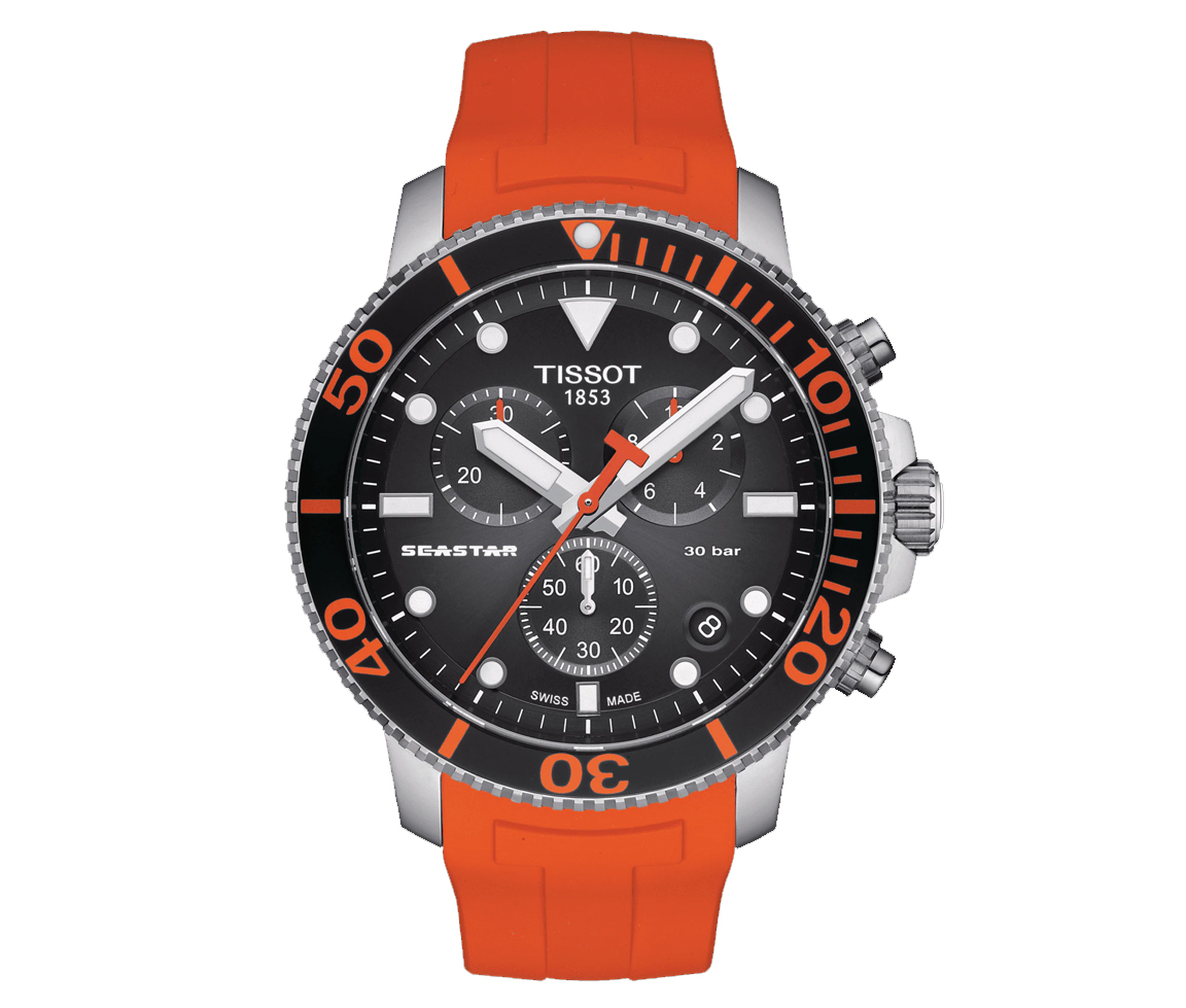 Seastar 1000 Chronographe Orange Robustesse et Audace