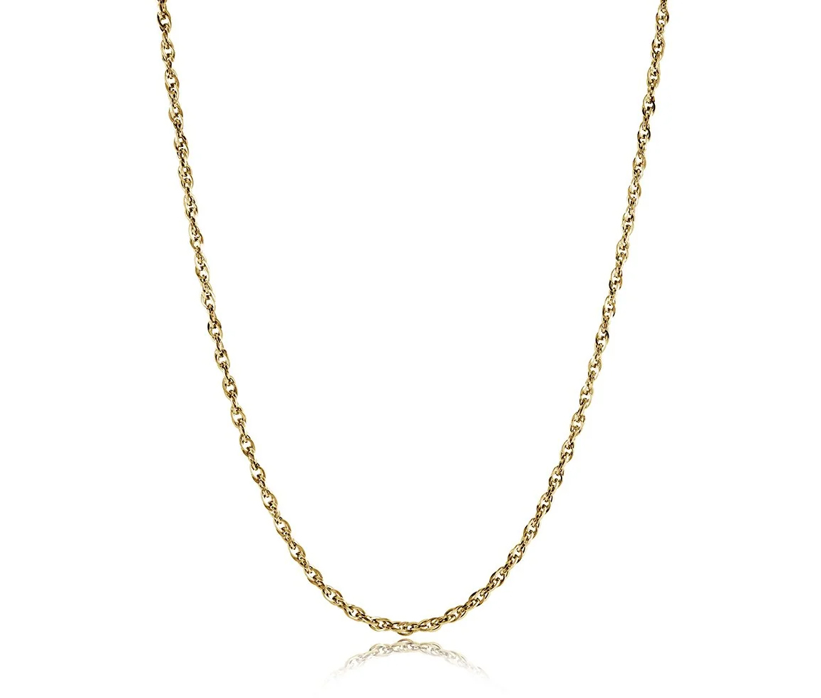 CHAINE EN ACIER/PVD OR À MAILLE OLYMPIQUE - IG SWN110/20 - VÉLORIA