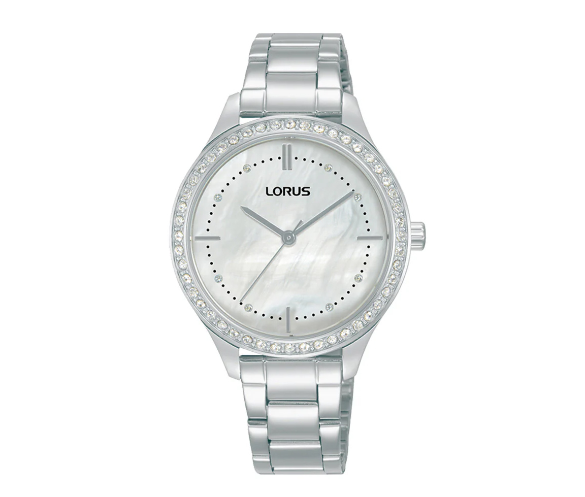 MONTRE POUR DAME LORUS EN ACIER SERTIE DE CUBIQUES ZIRCONIAS - SA RG225XX9 - LORUS