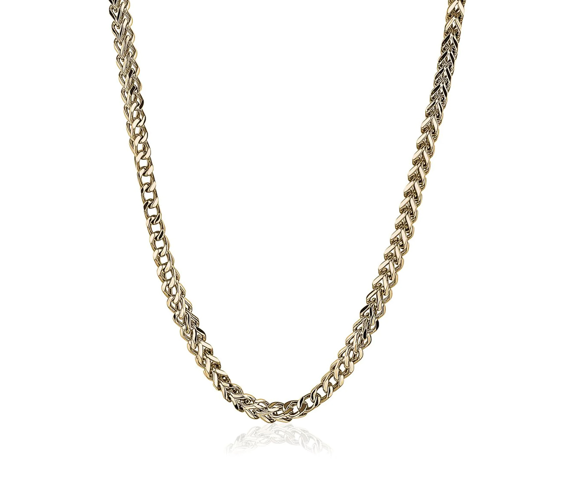 CHAINE EN ACIER/PVD OR À MAILLE FRANCO CARRÉ - IG SYN24/24 - ITALGEM