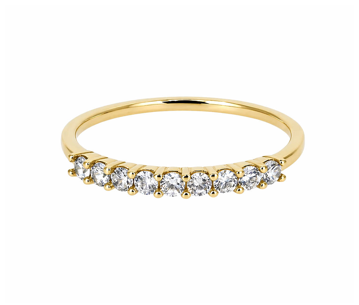 JONC SEMI-ÉTERNITÉ EN OR - S JDSETER04 - BIJOUX D'IMPORTATION