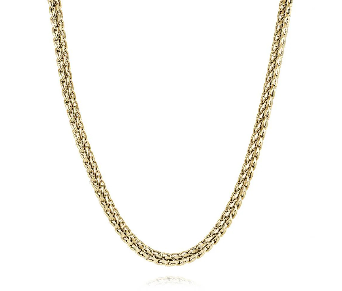 CHAINE EN ACIER/PVD OR À MAILLE FRANCO - IG SYN5/22 - ITALGEM