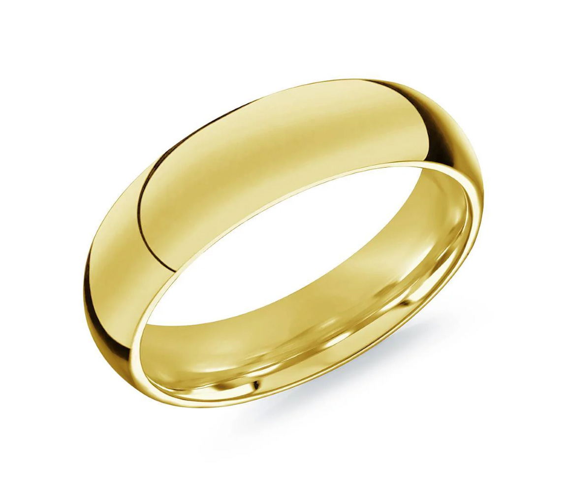 JONC EN ACIER/PVD OR DEMI ROND UNI 5MM - IG SMR92/7 - ITALGEM