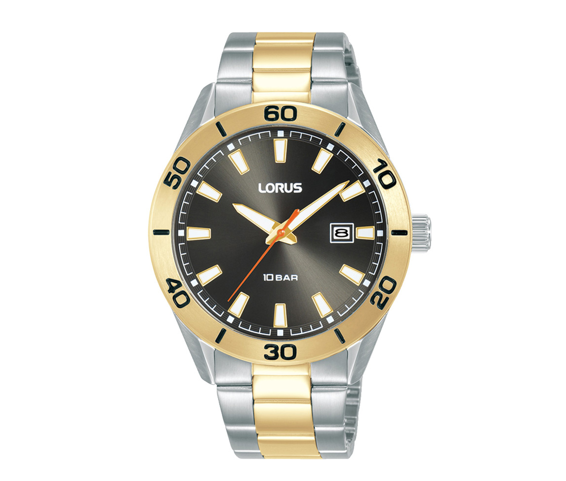 MONTRE POUR HOMME LORUS EN ACIER/PVD OR 2 TONS - SA RH968PX9 - LORUS