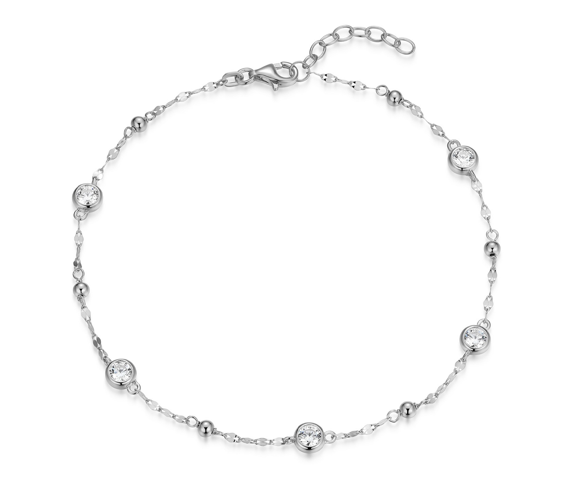 CHAINE DE CHEVILLE AVEC CZ - PJ R1ADQR0048 - REIGN
