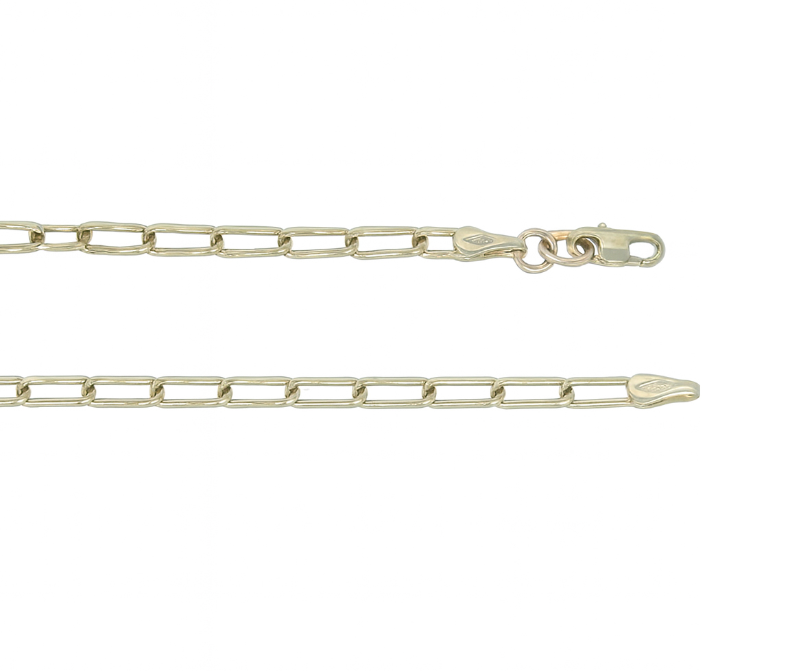 CHAINE EN OR JAUNE À MAILLE PAPERCLIP - SJ PAP2.3Y18 - BIJOUTERIE SUISSE INC.