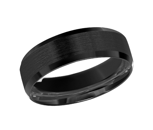 JONC EN COBALT/PVD NOIR CONFORT FIT - ML CB11057B10 - MALO 