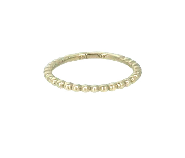 BAGUE BILLES EN OR JAUNE - S BD18 - BIJOUX D'IMPORTATION