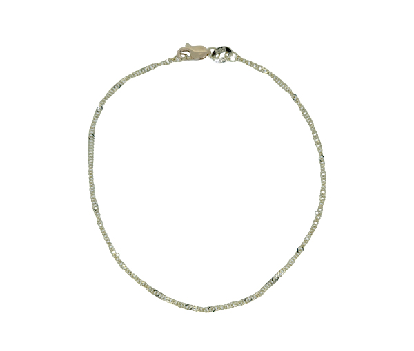 BRACELET EN OR JAUNE À MAILLE SINGAPOUR - MB SING025Y07 - BIJOUX D'IMPORTATION