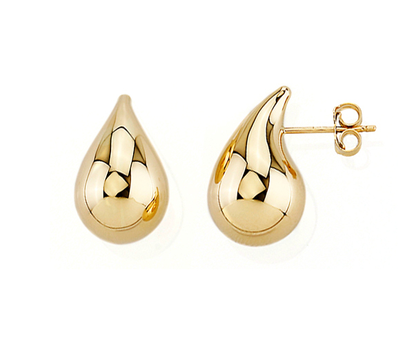BOUCLES EN FORME DE GOUTTE EN OR - SY 1023H - BIJOUX D'IMPORTATION