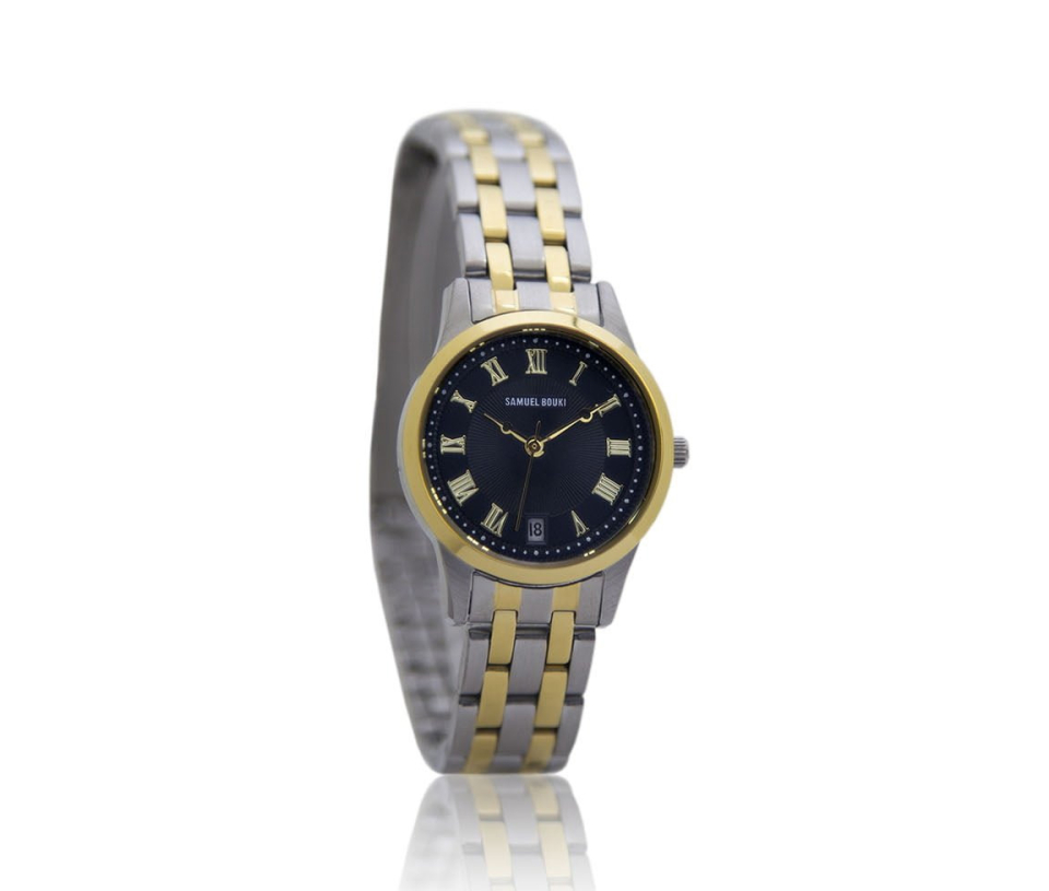 MONTRE POUR DAME SAMUEL BOUKI EN ACIER/PVD OR 2 TONS