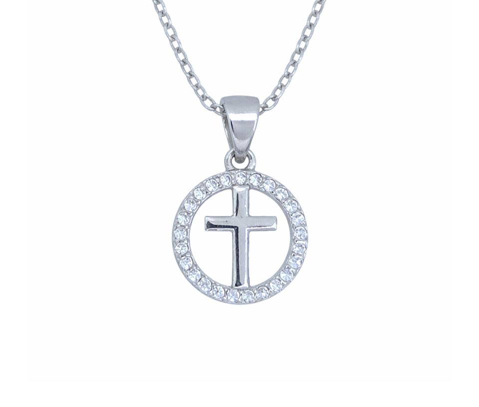 PENDENTIF CERCLE/CROIX