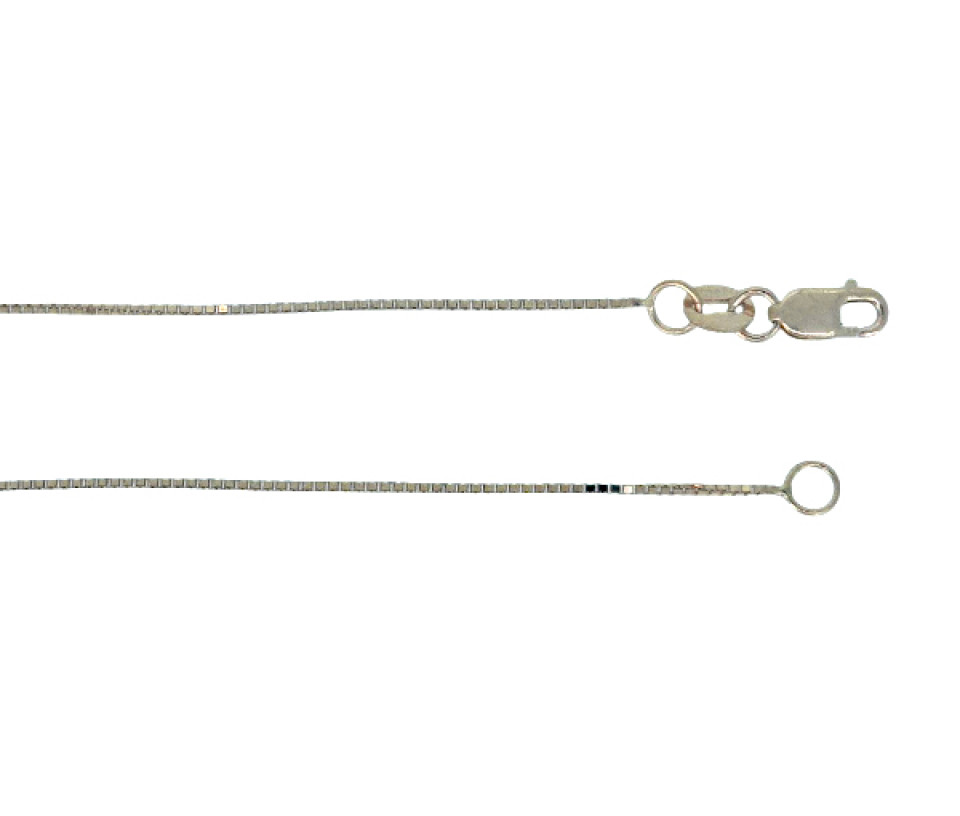 CHAINE EN OR JAUNE À MAILLE CARRÉ (BOX) - MB BOX015Y18 - BIJOUX D'IMPORTATION