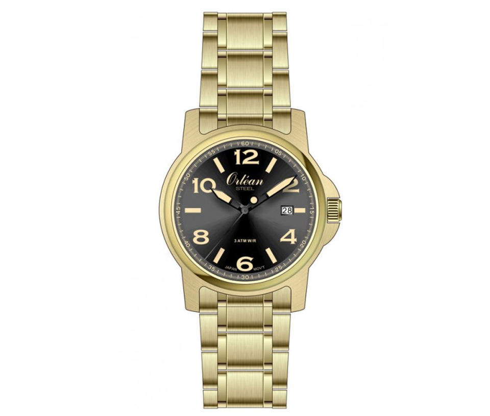 MONTRE ORLEAN EN ACIER/PVD OR - BA ME3660 - ORLEAN