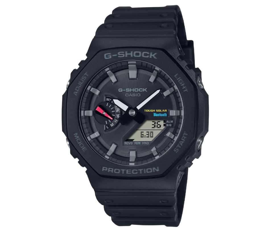 MONTRE CASIO SOLAIRE ANALOGIQUE/NUMÉRIQUE EN RÉSINE/CARBONE - H GAB21001A - CASIO