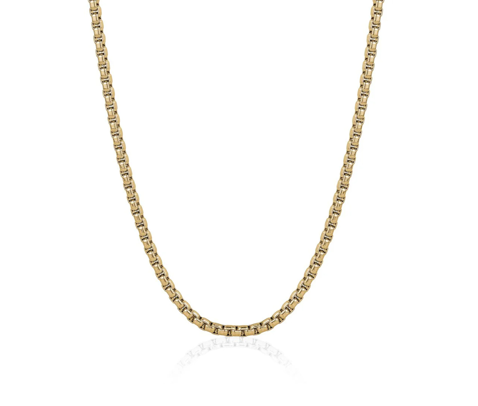 CHAINE EN ACIER/PVD OR À MAILLE CARRÉ ARRONDI - IG SYPN32/22 - ITALGEM