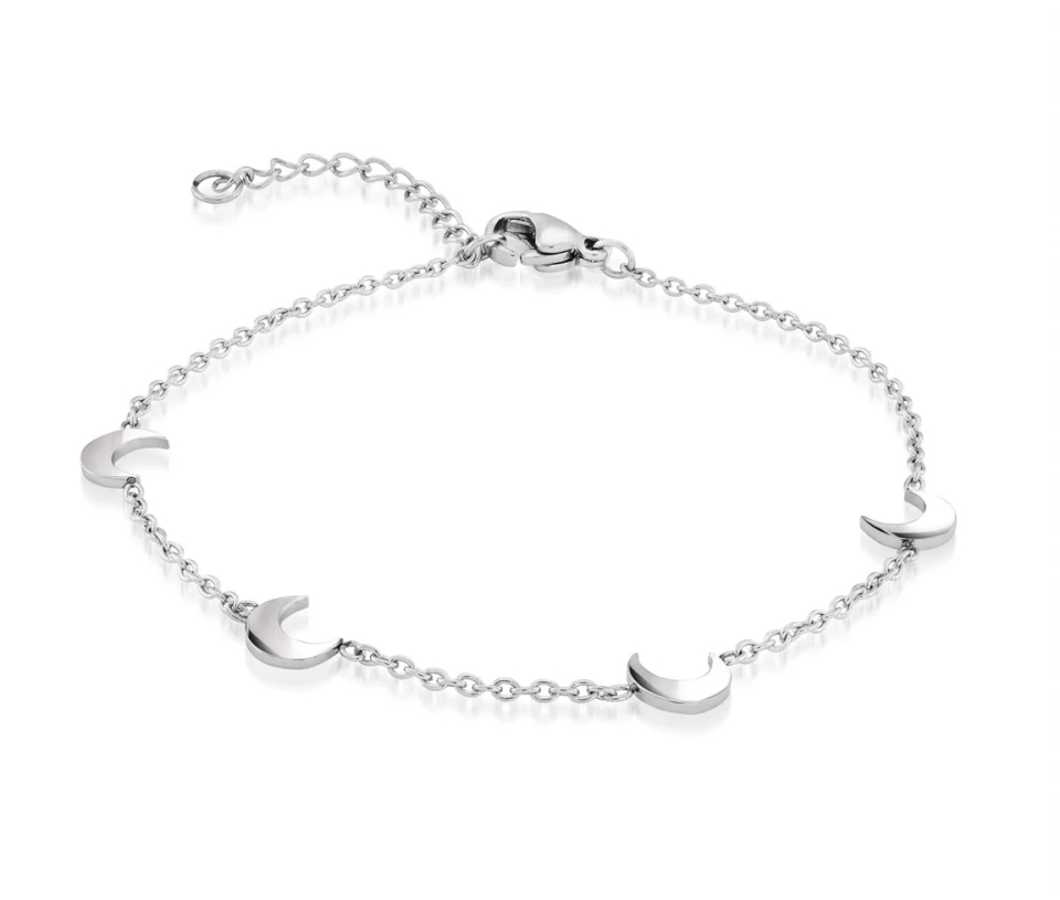 BRACELET À MAILLE ROLO AVEC LUNE
