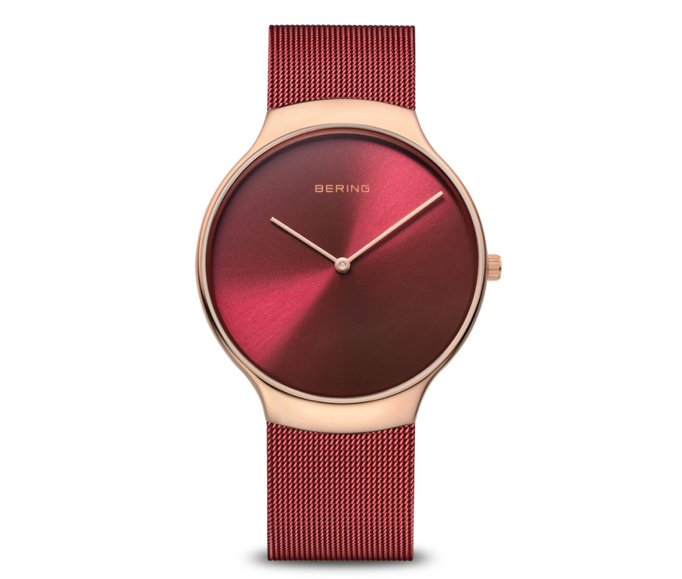 MONTRE BERING COLLECTION CHARITY EN ACIER/PVD ROSE ET ROUGE - MI 13338/CHA - BERING