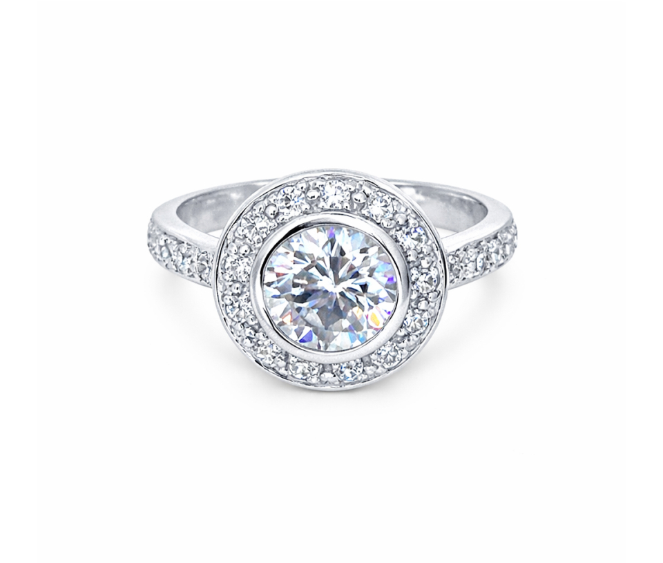 BAGUE EN ARGENT RHODIÉ&nbsp;