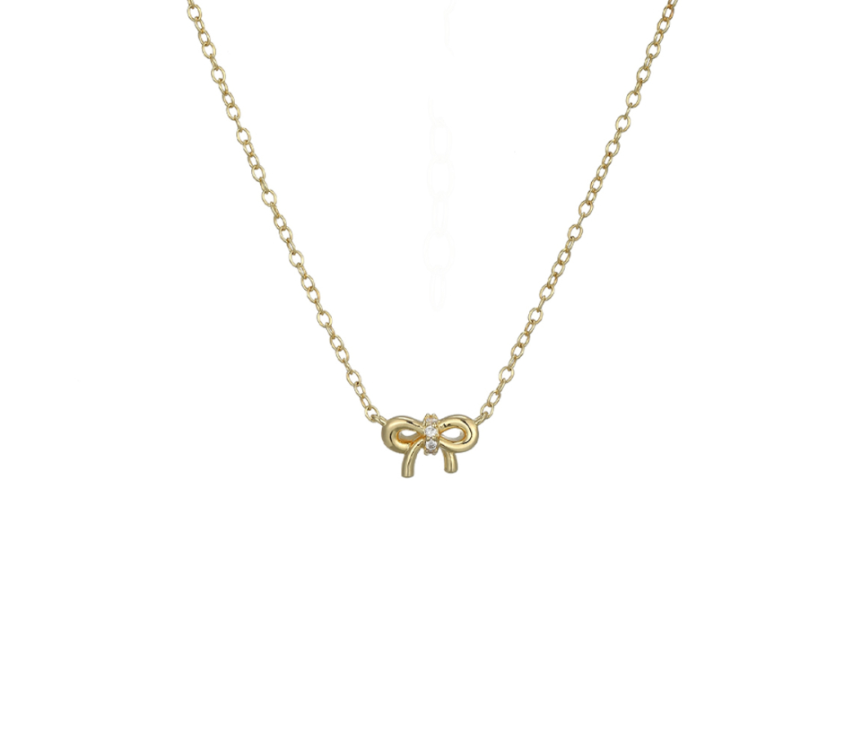 COLLIER AVEC BOUCLE EN ARGENT/PVD OR SERTI DE CUBIQUES ZIRCONIAS - PJ 30ADAB0014 - REIGN