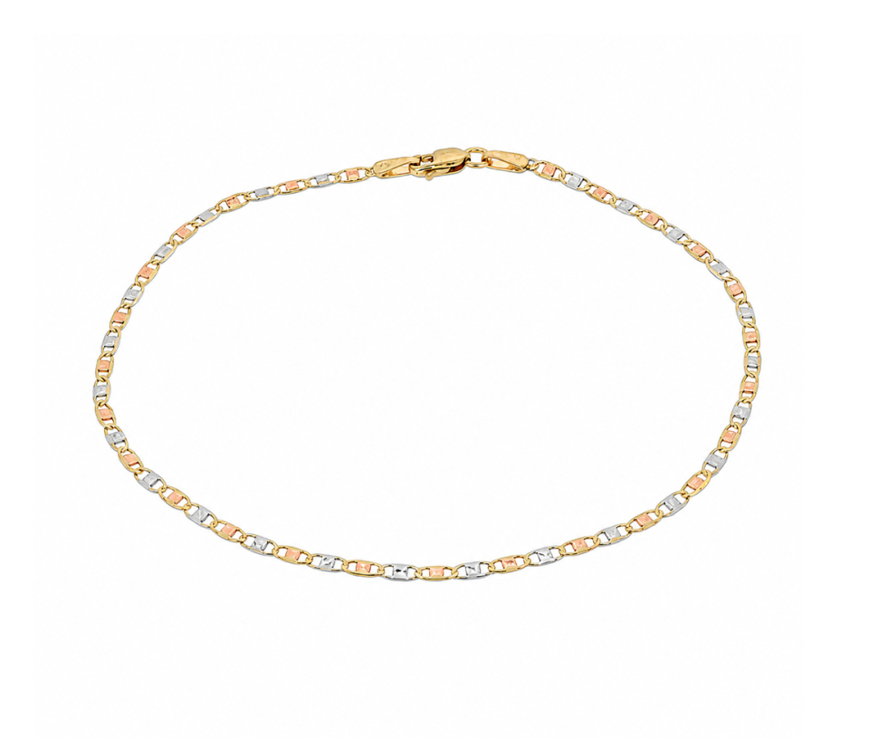 BRACELET À MAILLE MARINE EN OR 3 TONS