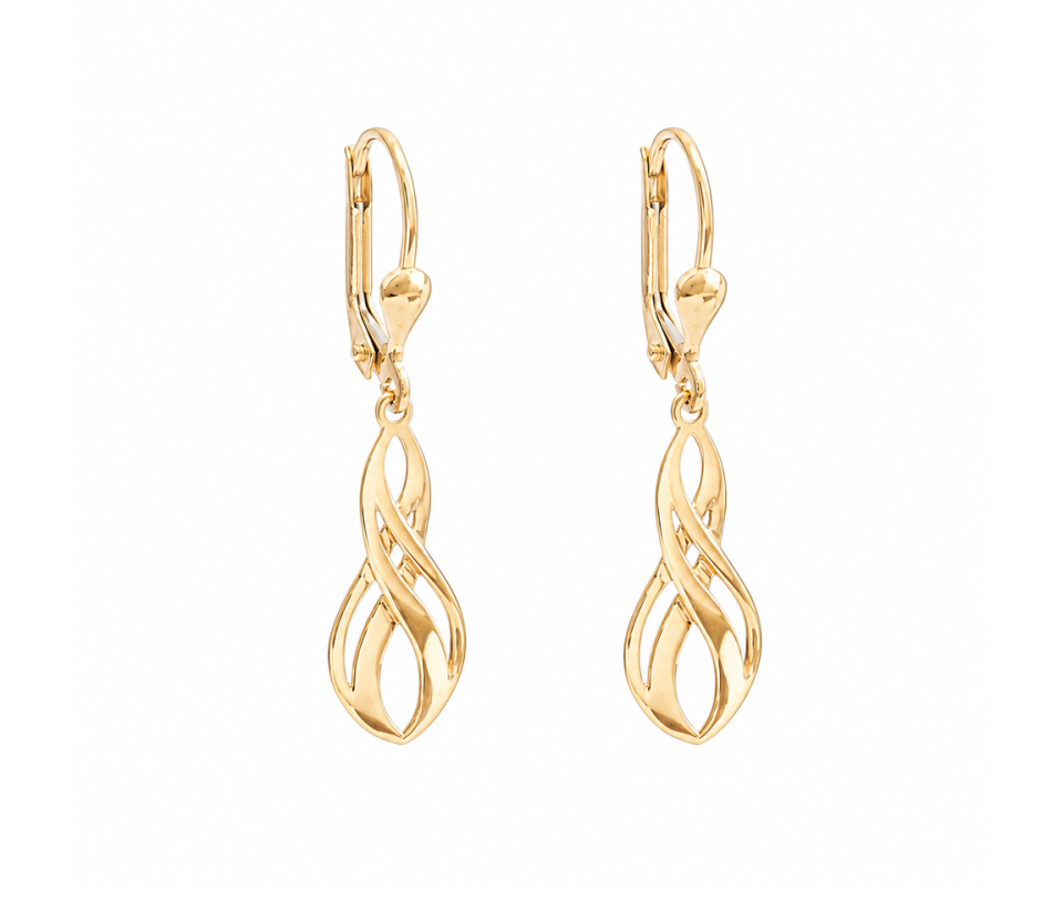 BOUCLES INFIN EN OR JAUNE