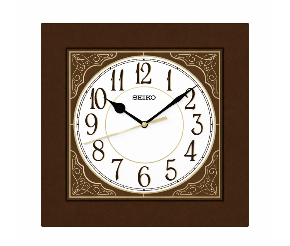 HORLOGE MURALE SEIKO EN BOIS AU QUARTZ À MOUVEMENTCONTINU