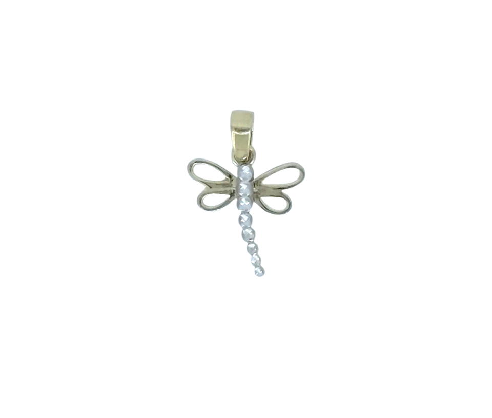 PENDENTIF LIBELLULE TAILLÉ DIAMANT