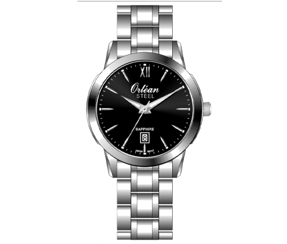 MONTRE ORLEAN AVEC VERRE SAPHIR