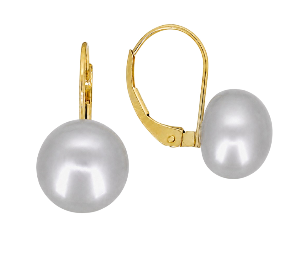BOUCLES AVEC PERLES D'EAU DOUCE TEINTÉES