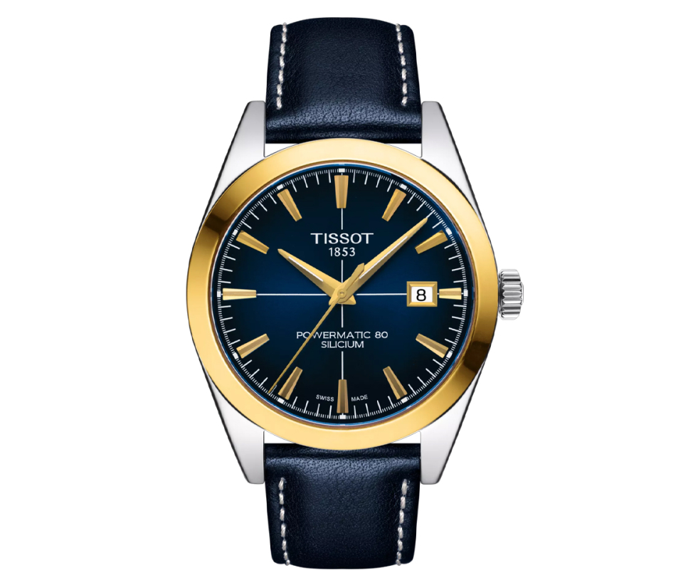 MONTRE TISSOT GENTLEMAN POWERMATIC 80 SILICIUM AVEC LUNETTE EN OR 18K - T9274074604101 - TISSOT