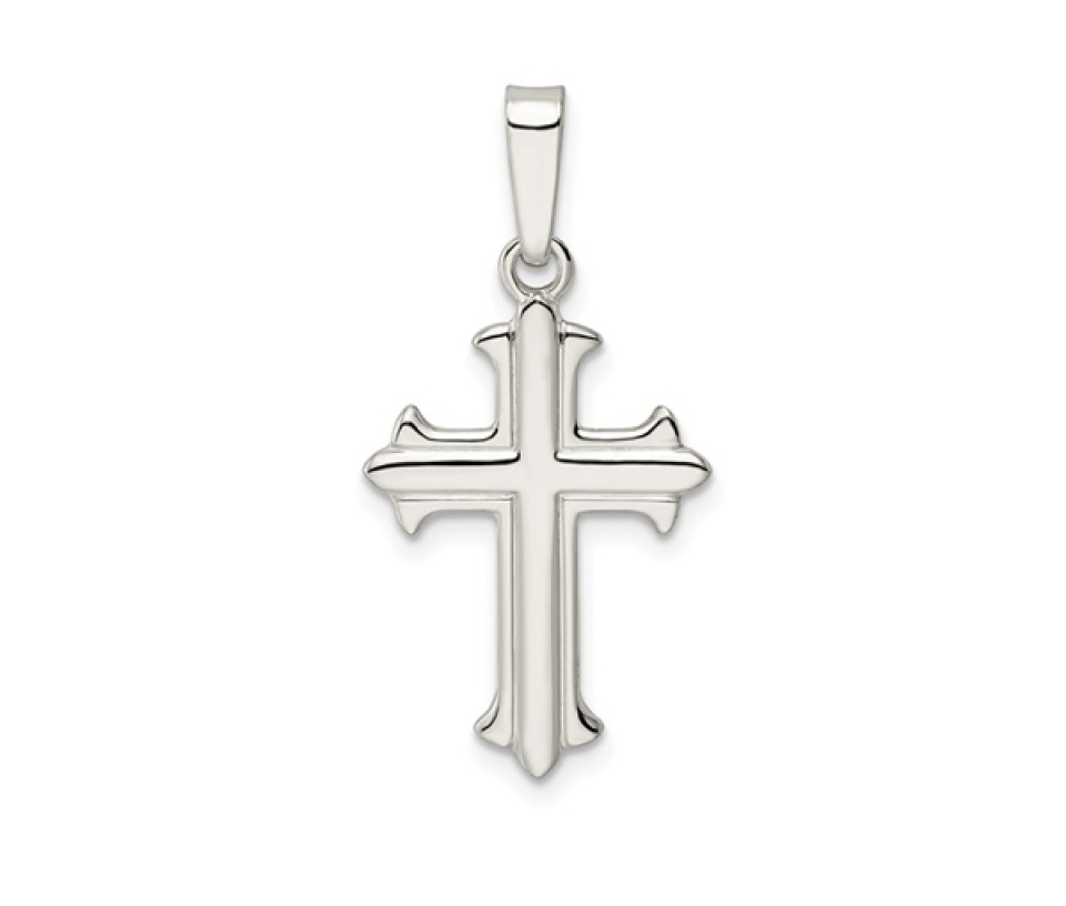 PENDENTIF CROIX EN ARGENT - QG QC11128 - IMPORTATION