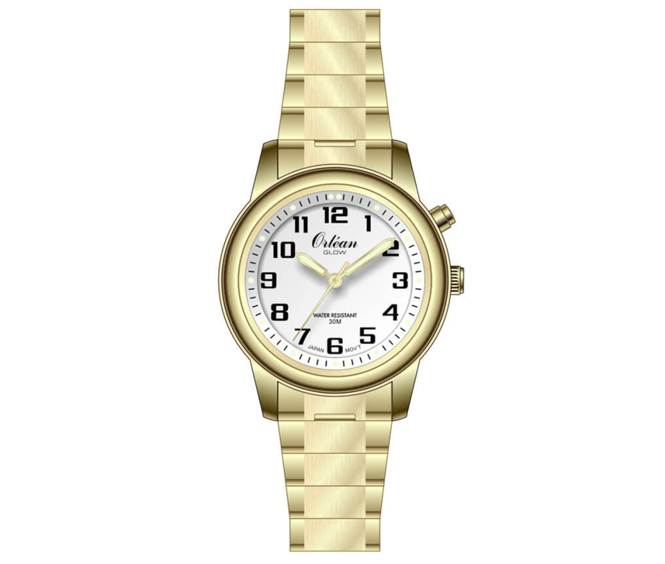 MONTRE ORLEAN POUR DAME EN ACIER/PVD OR - BA ME3645 - ORLEAN