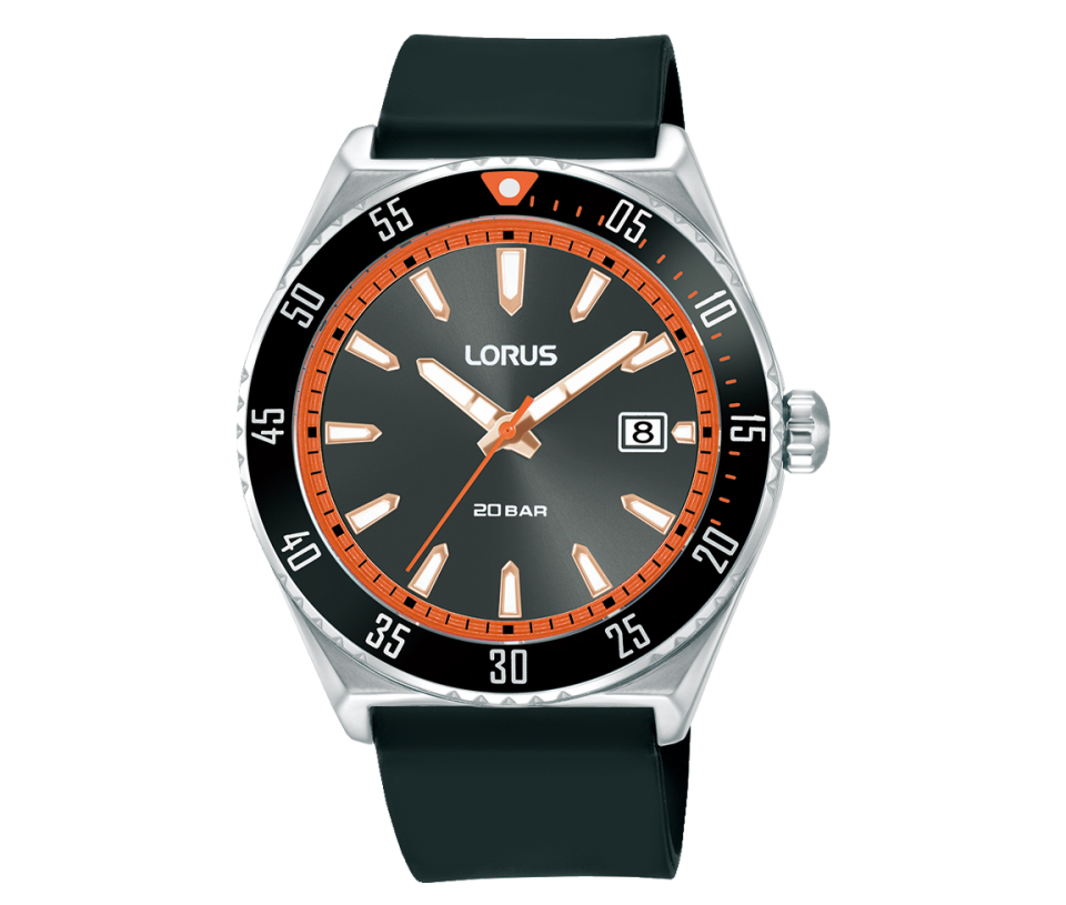 MONTRE LORUS POUR HOMME AVEC BRACELET DE SILICONE
