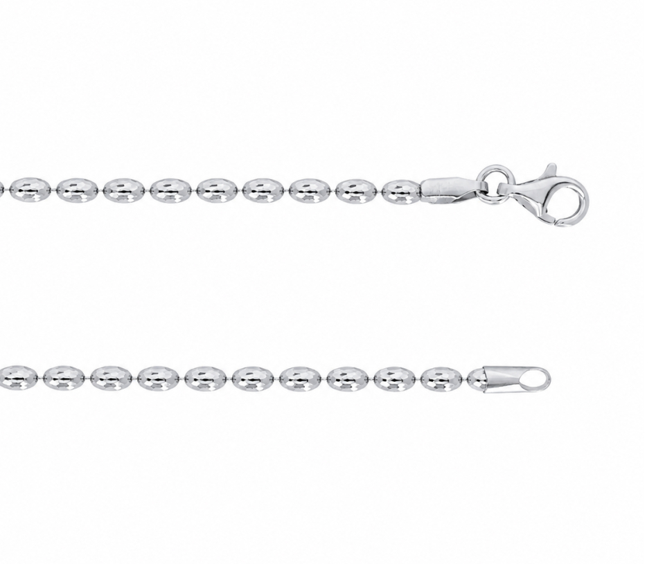 CHAINE À MAILLE BARIL TAILLÉE DIAMANT