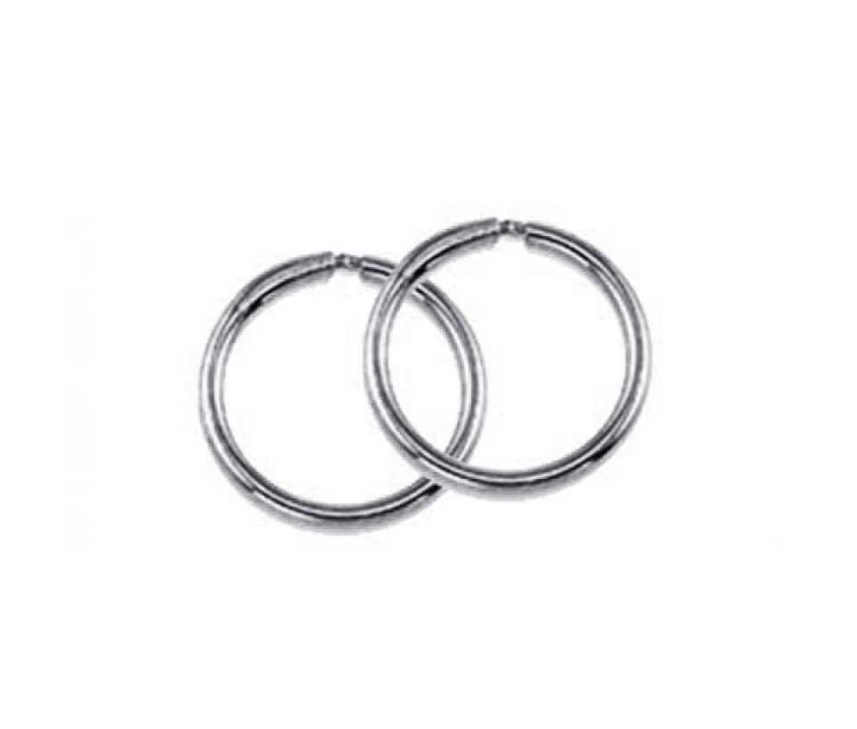 BOUCLES DORMEUSES 10K BLANC - SY 1180 - BIJOUX D'IMPORTATION