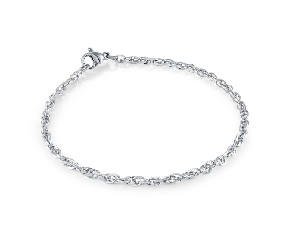 BRACELET EN ACIER À MAILLE OLYMPIQUE