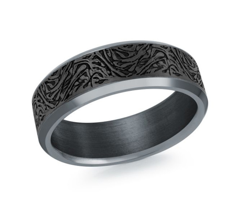 JONC EN TANTALE ET FIBRE DE CARBONE CONFORT FIT - ML TANT040/7 - MALO 