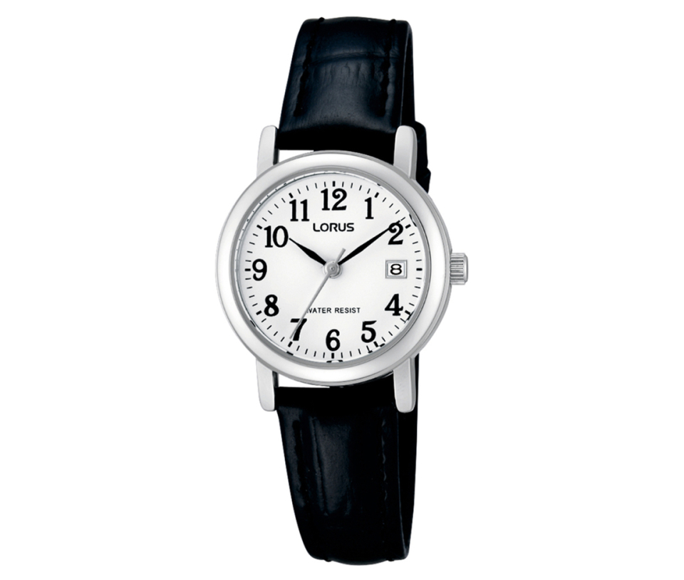 MONTRE LORUS POUR DAME EN ACIER AVEC BRACELET DE CUIR - OD RH765AX5 - LORUS