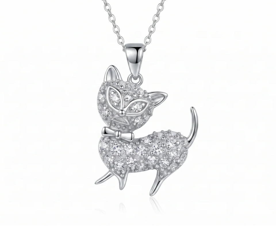 PENDENTIIF CHAT AVEC CZ