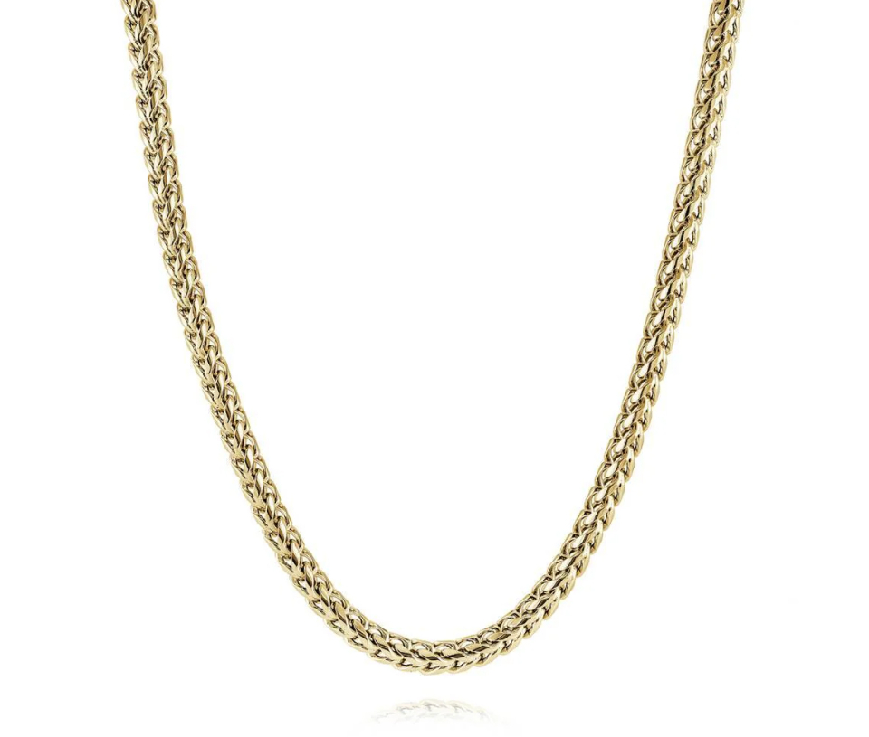 CHAINE EN ACIER/PVD OR À MAILLE FRANCO - IG SYN5/22 - ITALGEM