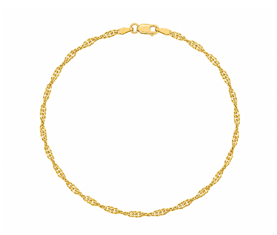 BRACELET EN OR À MAILLE SINGAPOUR
