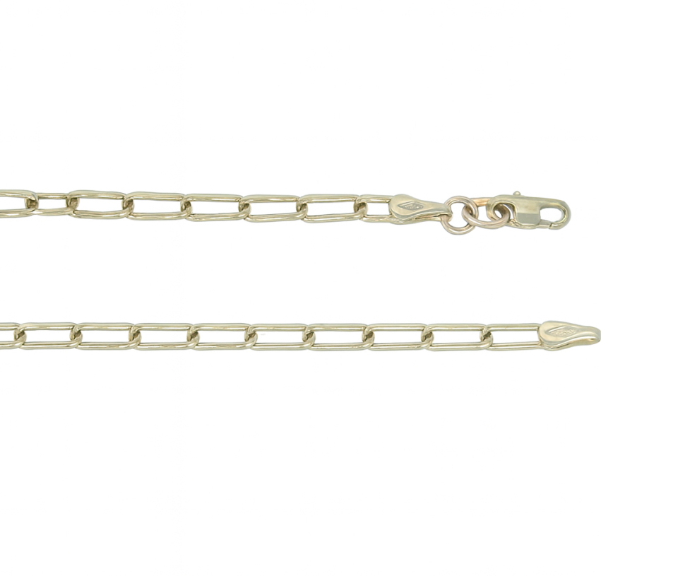 CHAINE EN OR JAUNE À MAILLE PAPERCLIP - SJ PAP2.3Y18 - BIJOUTERIE SUISSE INC.
