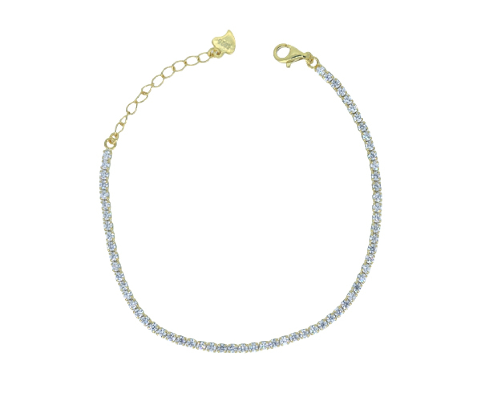 BRACELET TENNIS EN ARGENT SERTI DE CUBIQUES ZIRCONIAS - SJ TEN2Y/6.25 - BIJOUTERIE SUISSE INC.